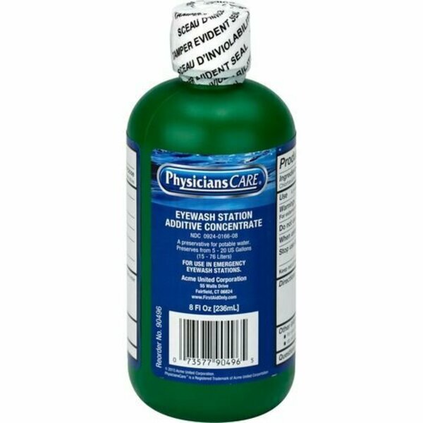 First Aid Only Eyewash Additive, Concentrate, 8 oz, CL FAO90496